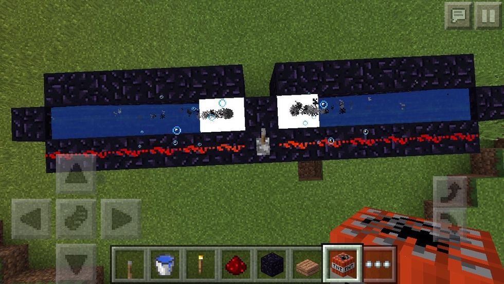 It should flow to middle