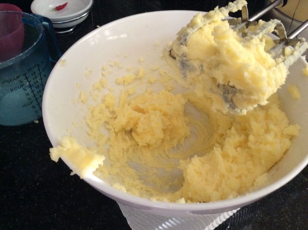 It should look creamy like this