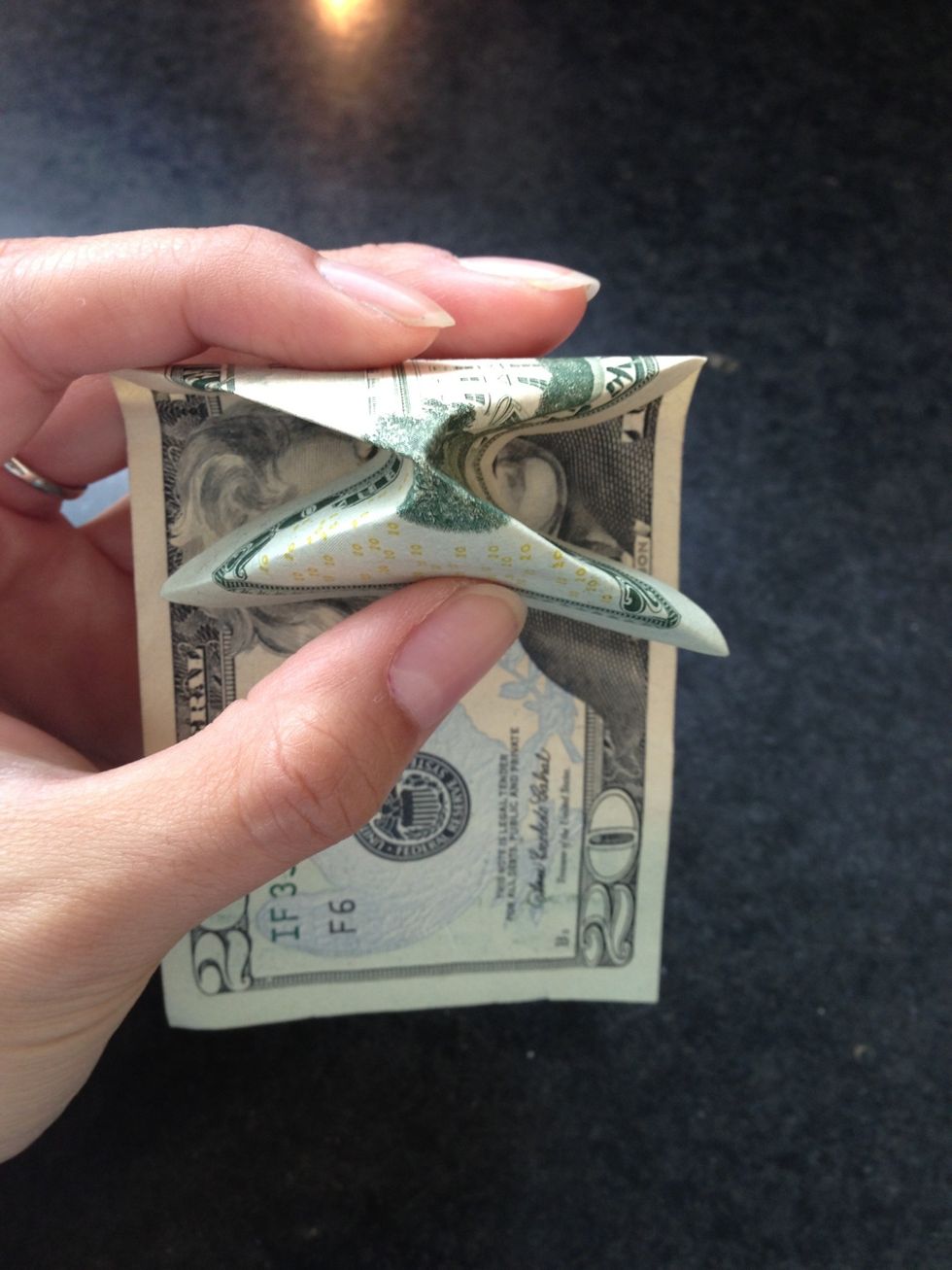 It should look like a cone arrow shape