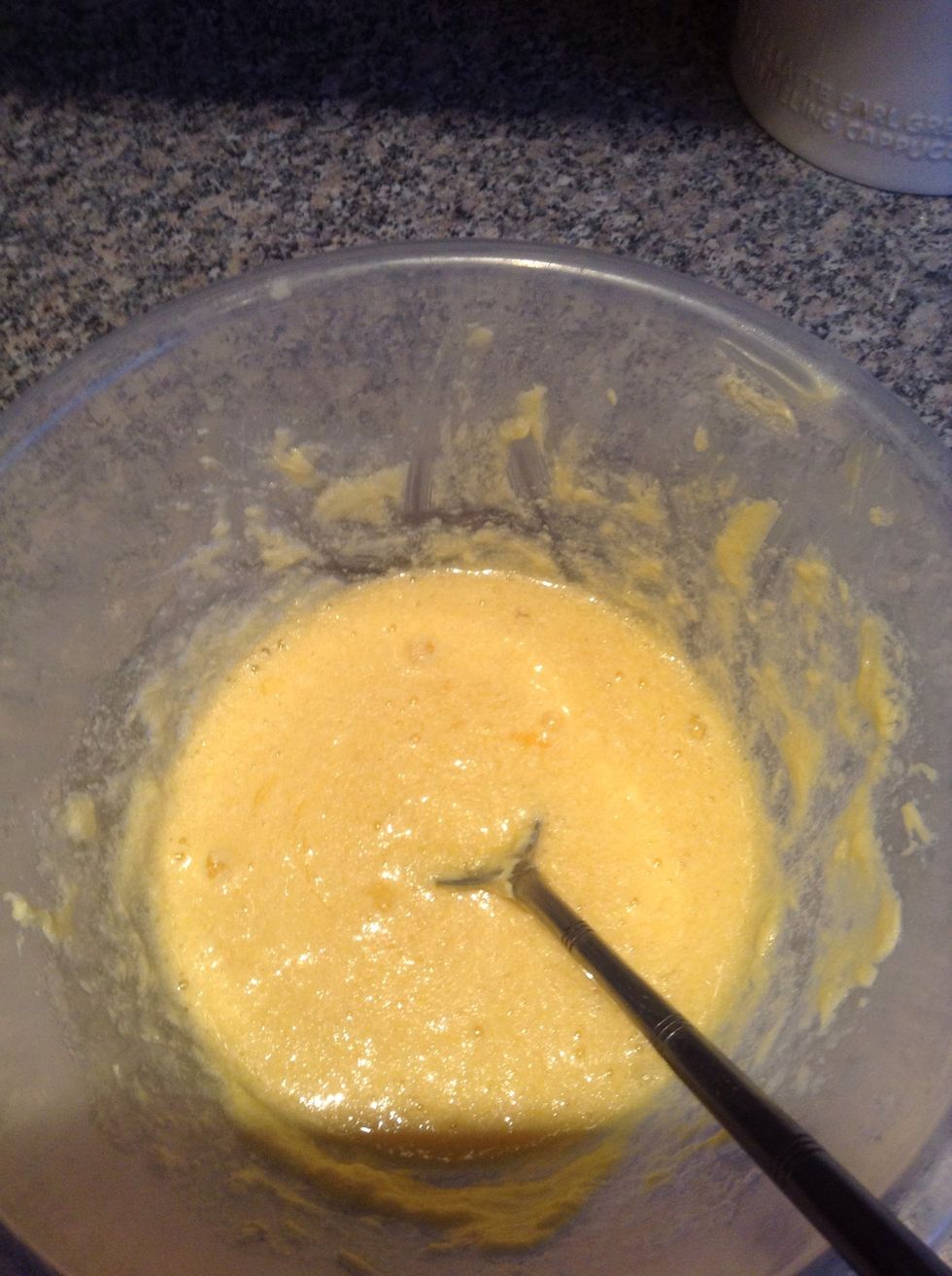 It should look like this if not keep beating the mixture