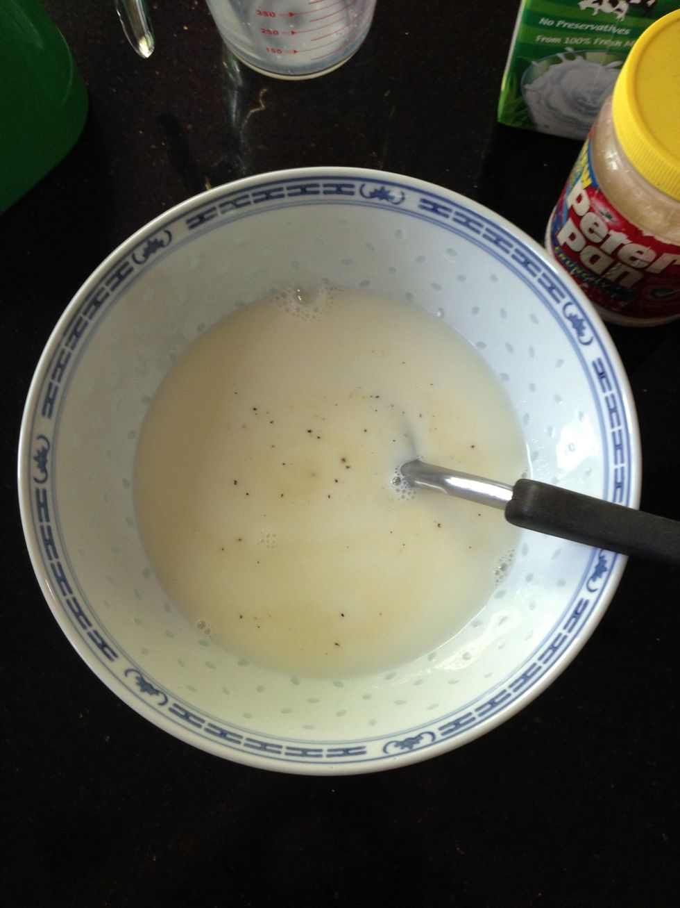 It should look like this! Mix to dissolve sugar, then...