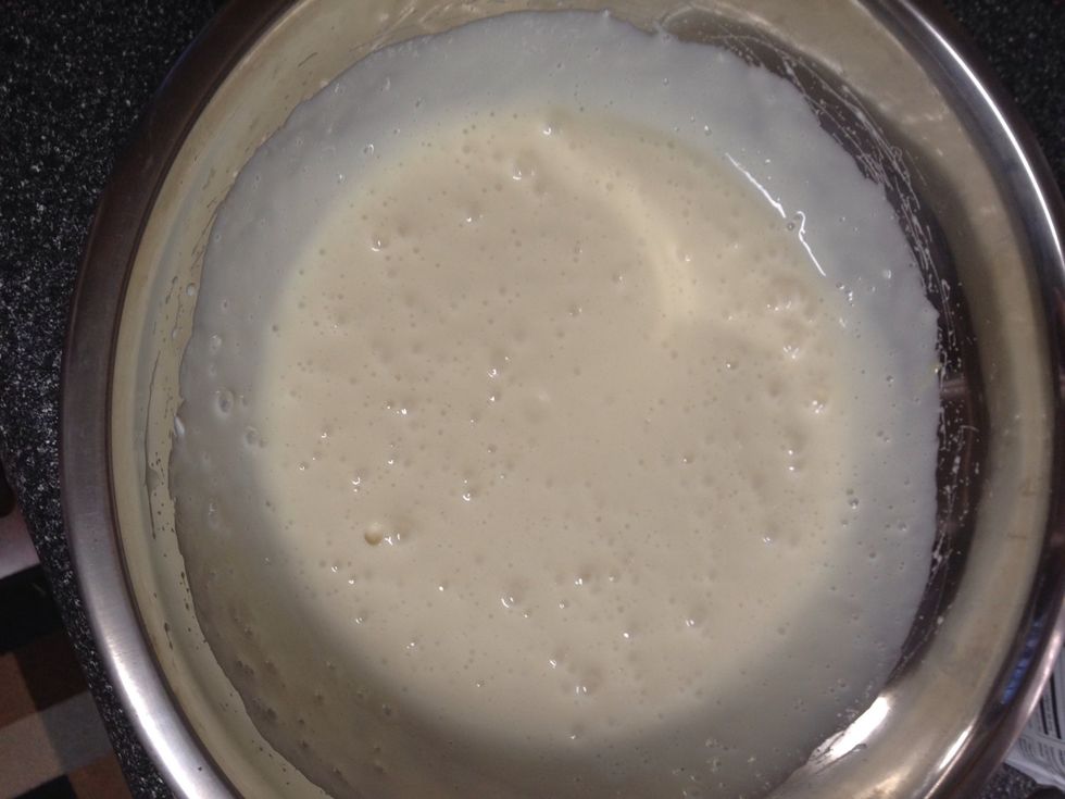 It should look like this. No lumps. But air bubbles are ok :)