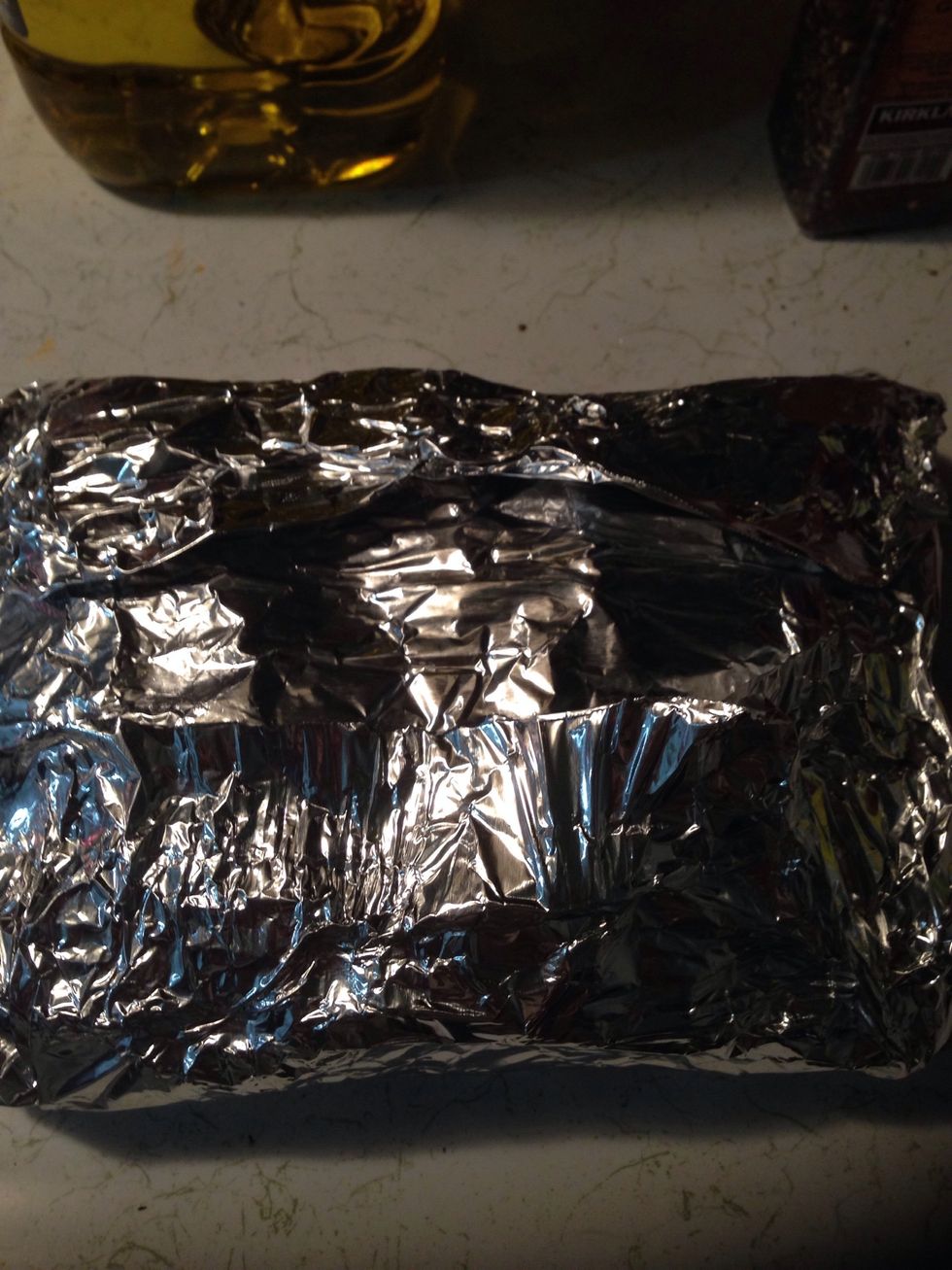 It should look like this. Roast it in oven for 2 hours.