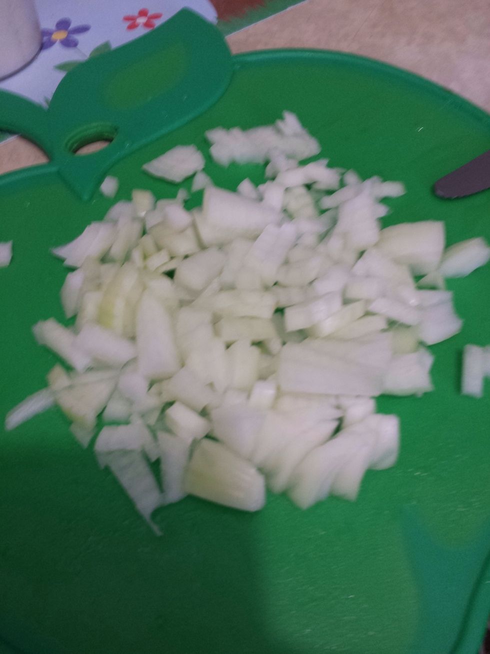 It should look like this. Then put it in a bowl.