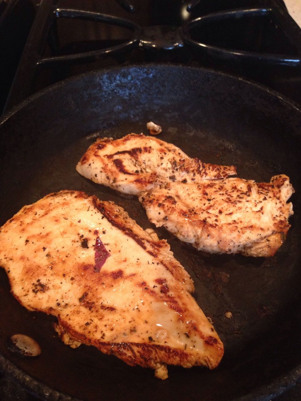 It should look like this when both sides are cooked.