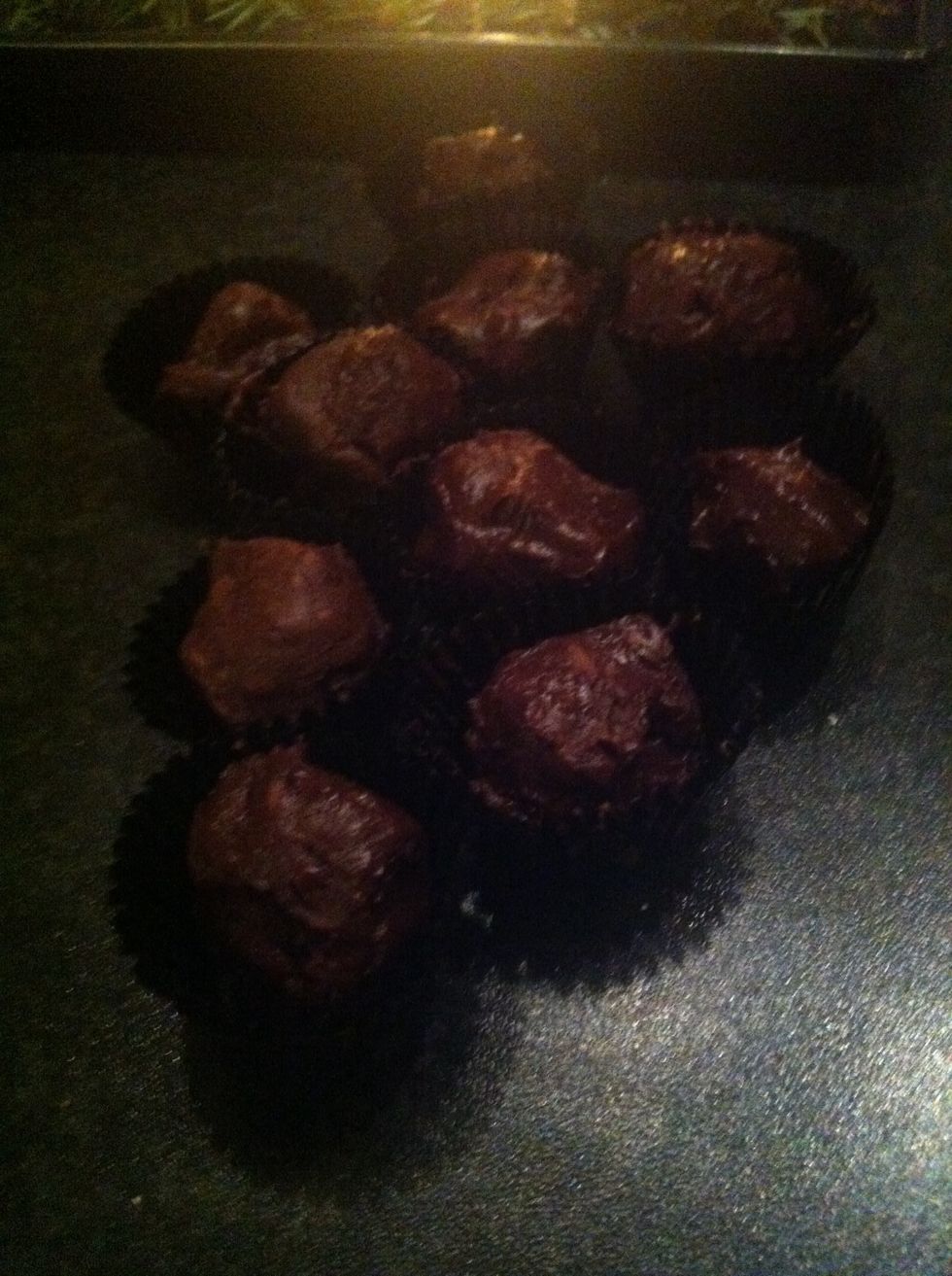 It should look like this when you are finish these are without coco powder