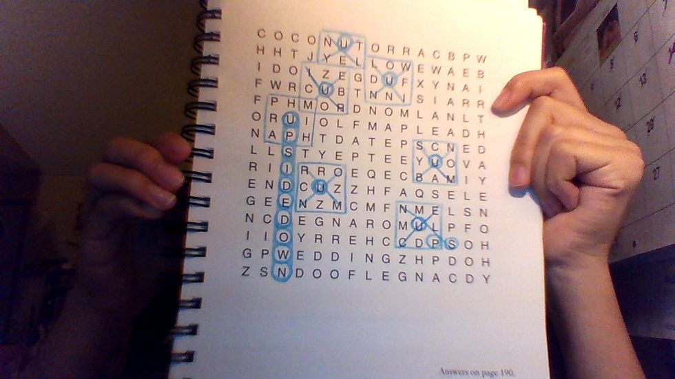 It should look like this when you finally find your word ;D