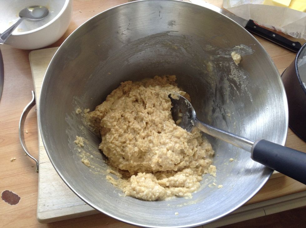 It should look like this with a drop consistency