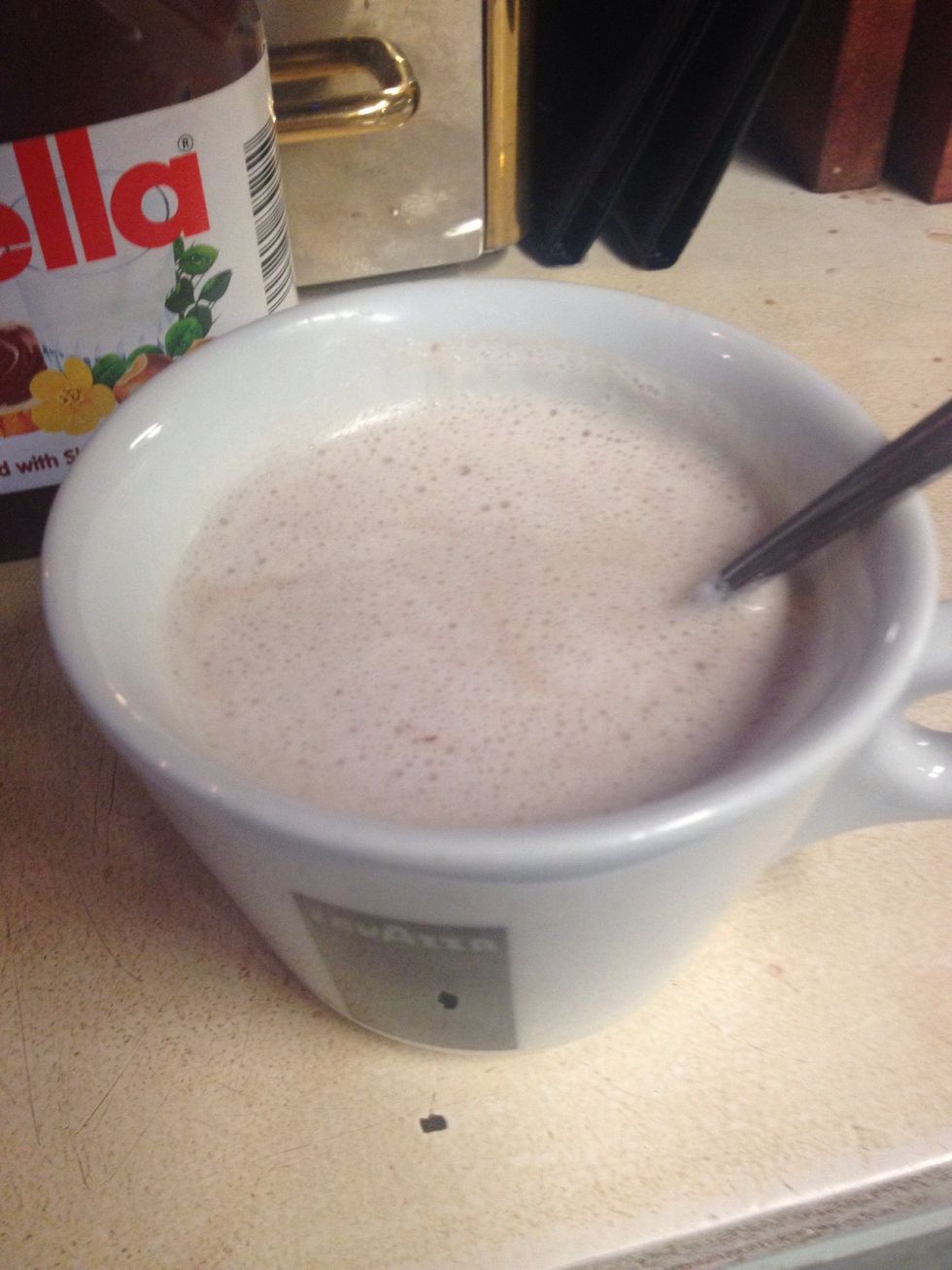 It should look like this with a little room left for espresso