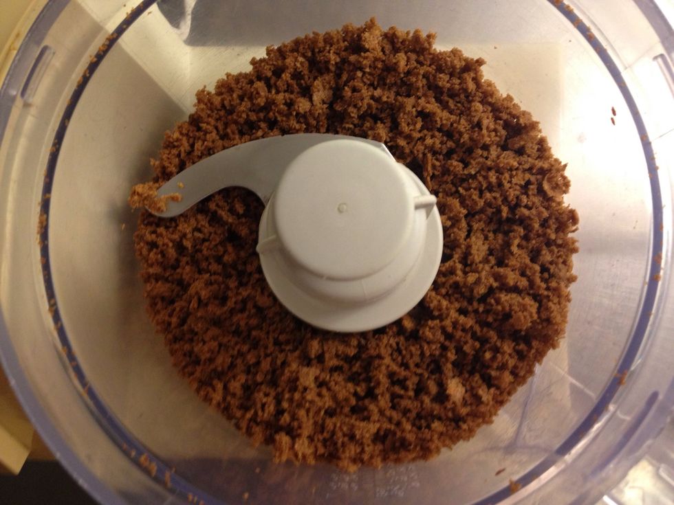 It should look like when you crumble digestive biscuits...