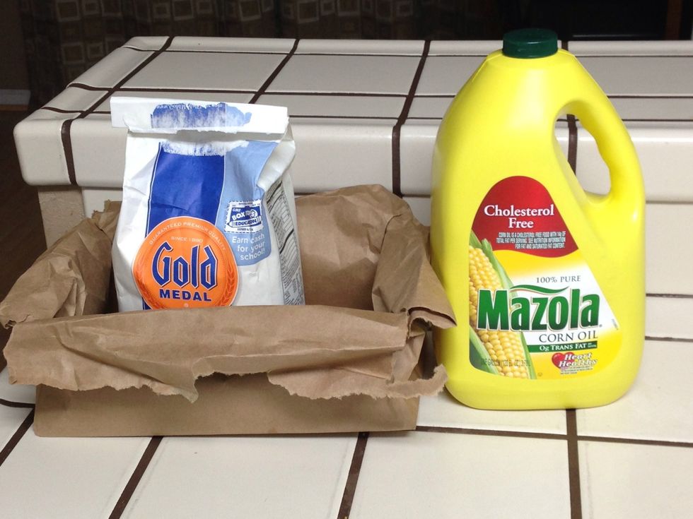 It should look something like this and your cooking oil place in a pot with a high degrees