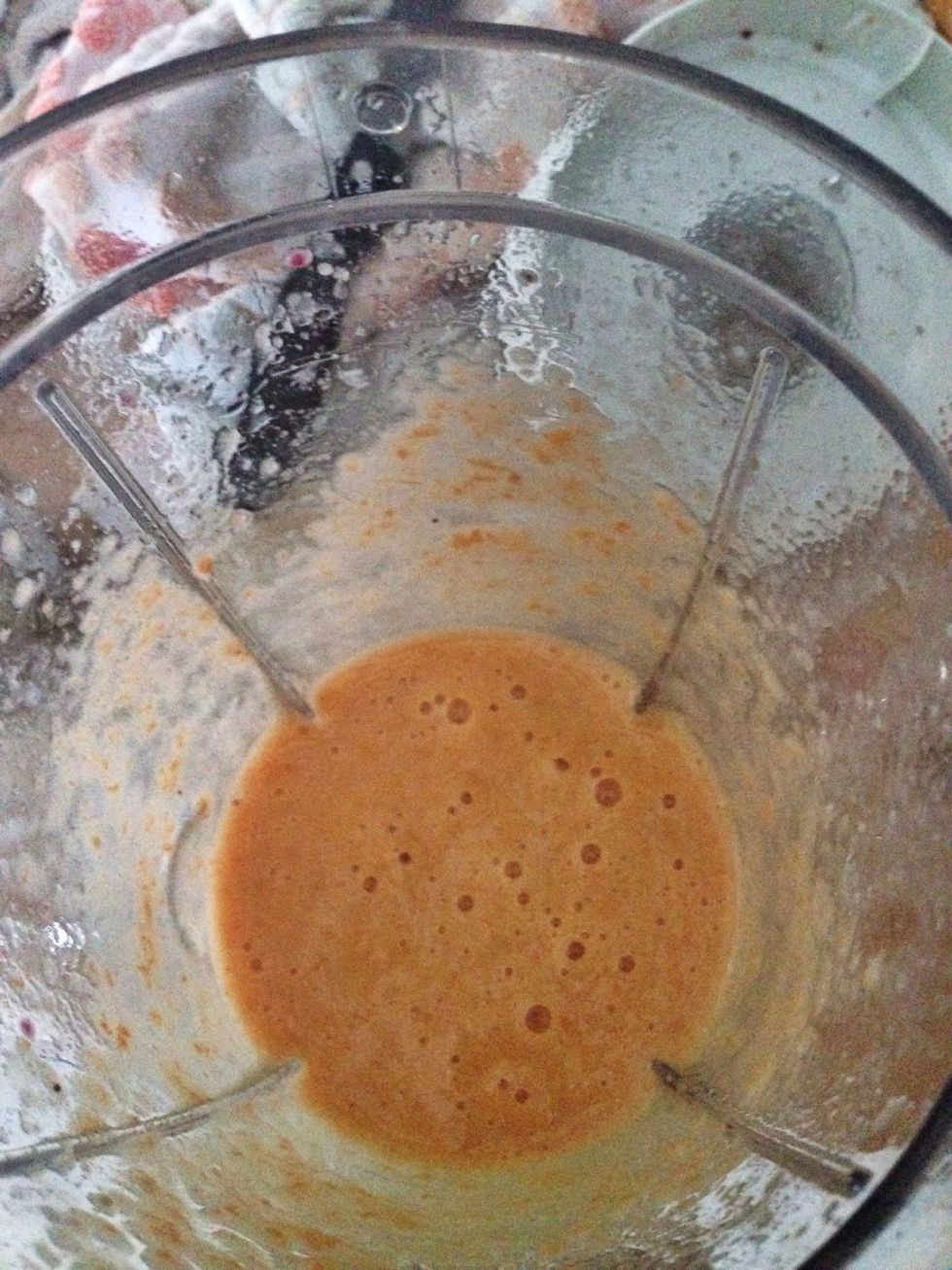 It should look something like this. Pour in a cup and leave in the freezer.