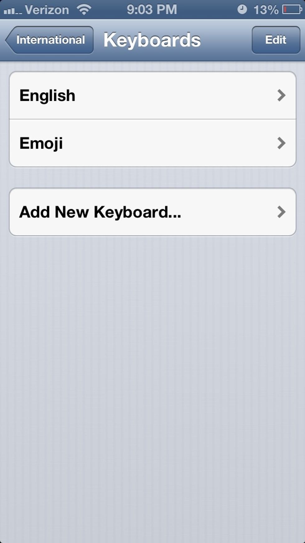 It should show up on your keyboards when it goes back.