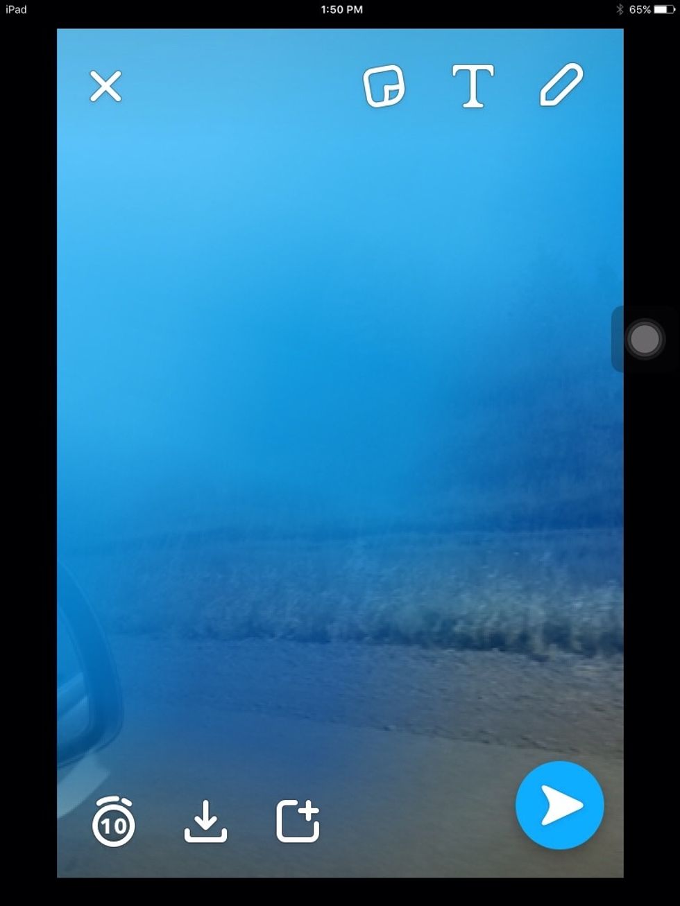 It should start to become translucent.