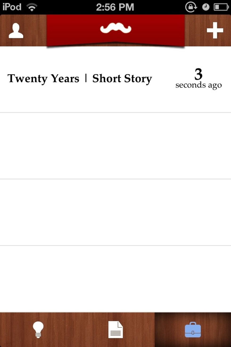 It shows me how long ago it was that I finished my story.