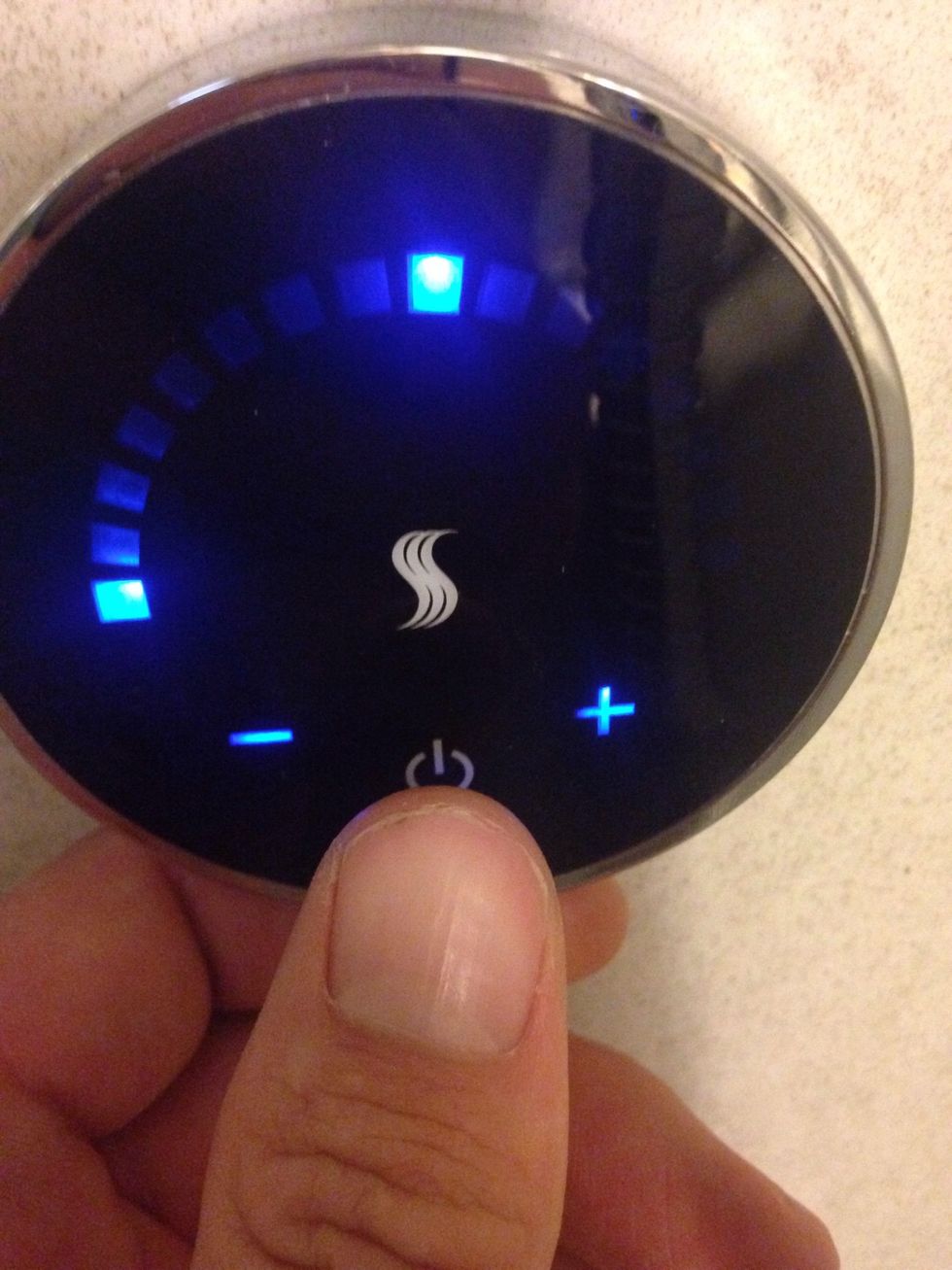 It takes 5 to 10 minutes to warm up