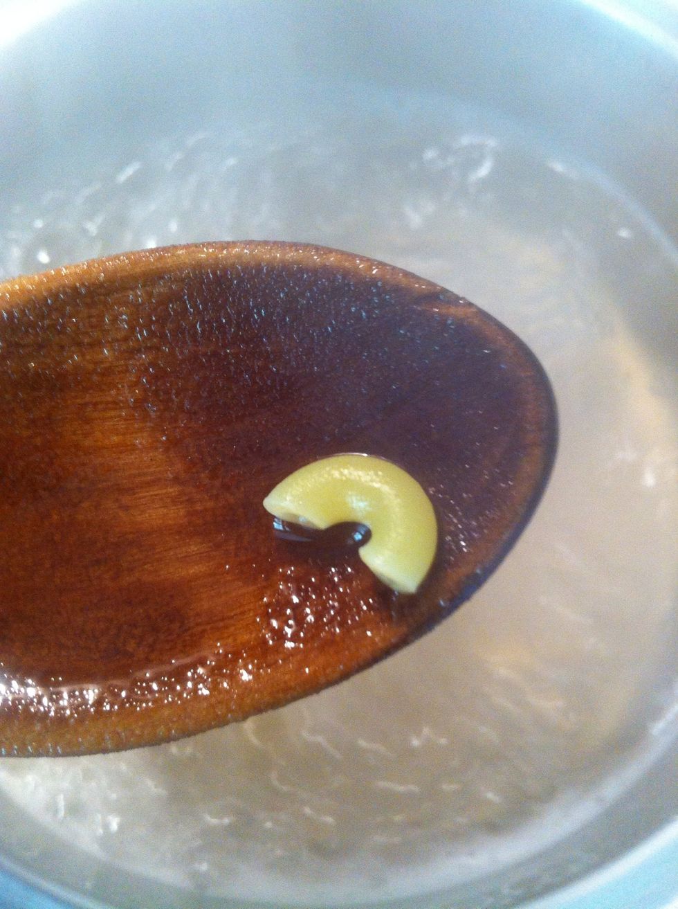 It takes approximately 7 minutes to cook the pasta but keep checking it by taking one noodle out and u can eat it or just look at it if you know how to tell. (this one is not done)