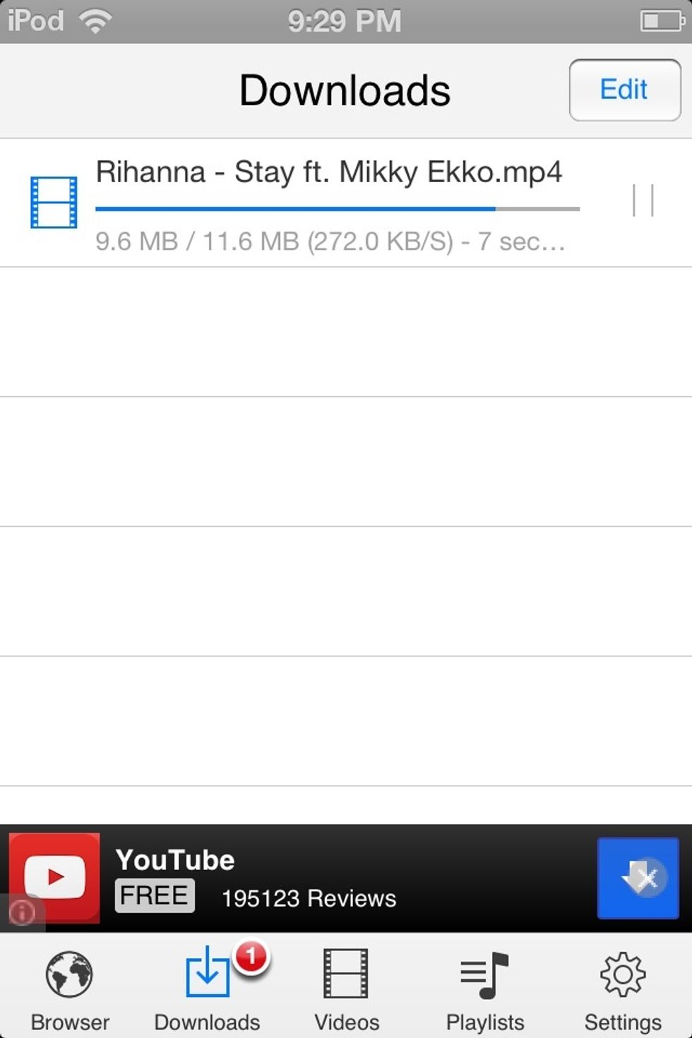 It took about 30 seconds to download this song. I once downloaded a full album and it took 1 minute