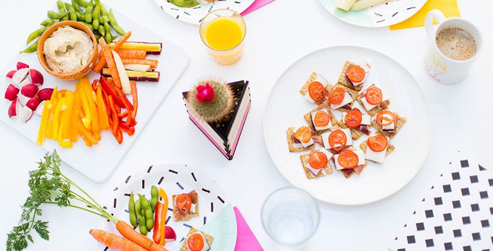 It\u2019s National Snacking Month which is a true cause for celebration. So today, in honor of this applause-worthy month, we\u2019re working with Triscuit to show you a top shelf snack that is great for lunch.