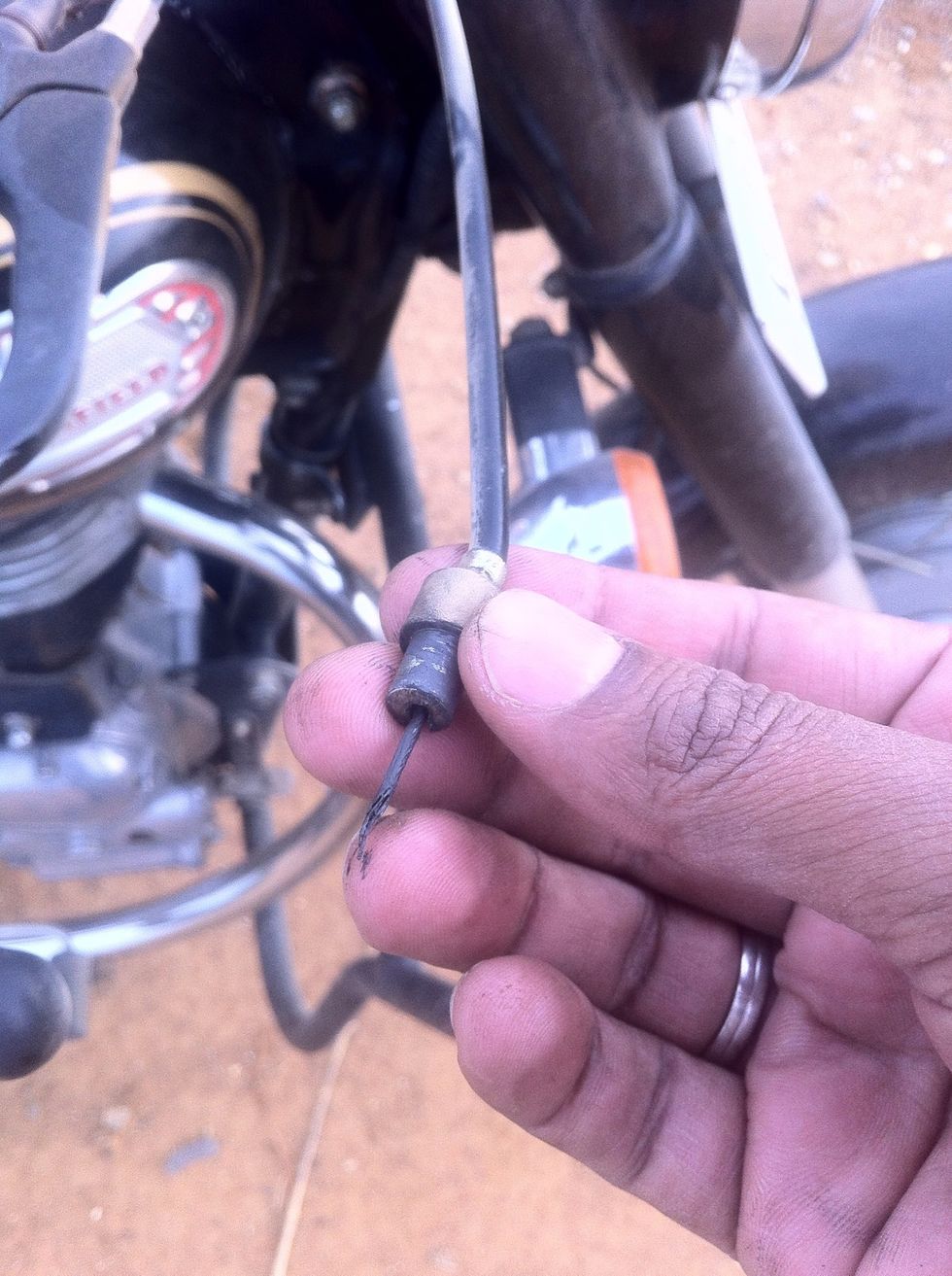 It usually sits tight like this due to the oil, grease and dust.