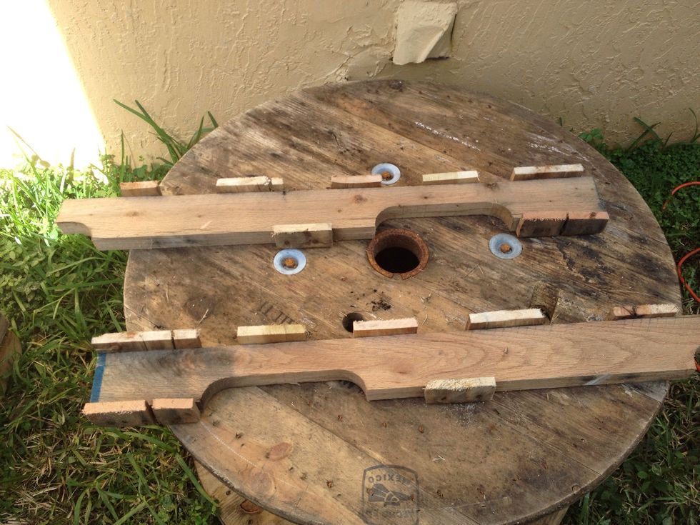 It was easier to knock these pieces off once apart