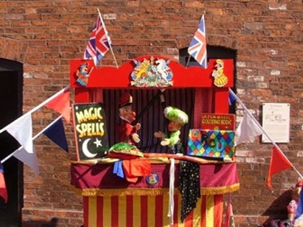 It wasn't intended for kids until they started incorporating magic into Punch and Judy puppet show in the UK in the 1700's.