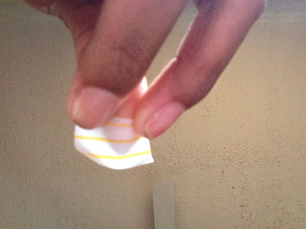 It will be curvy so flatten it out.