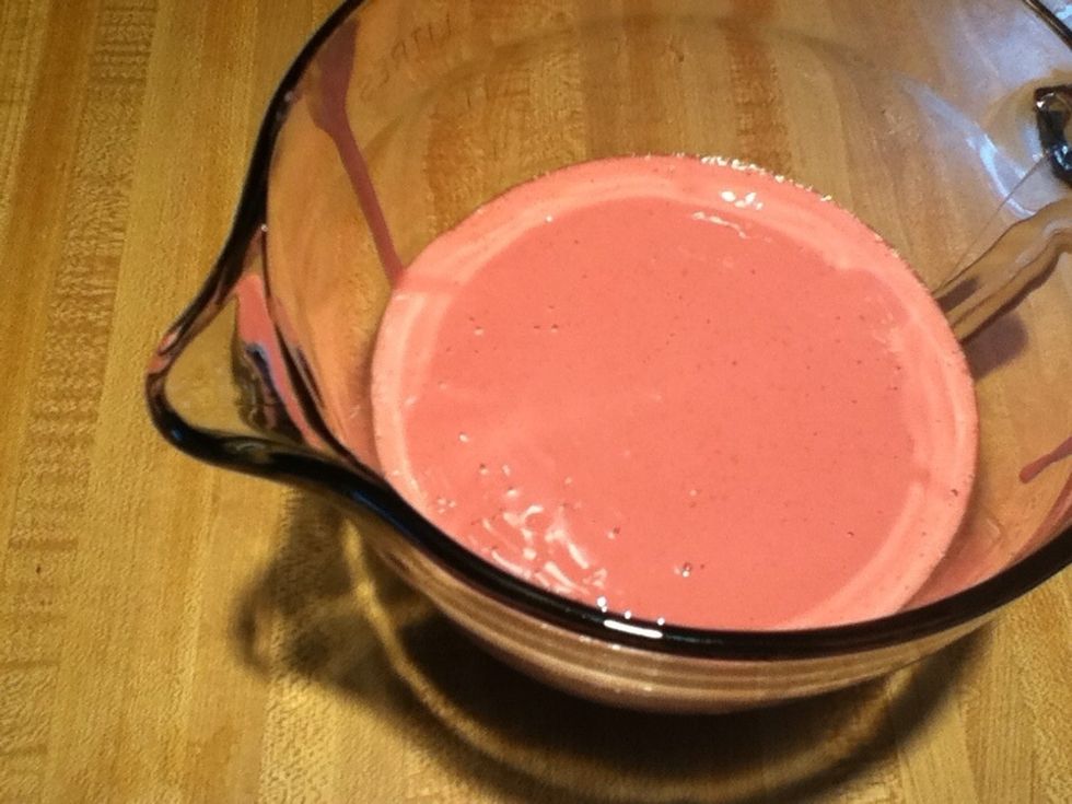 It will be very pink.