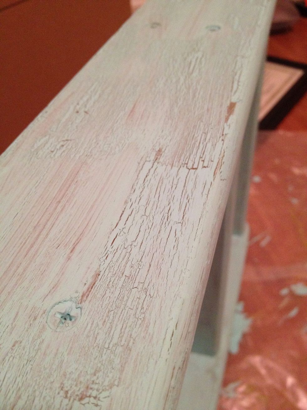 It will begin to crackle as it dries. Cool, huh?