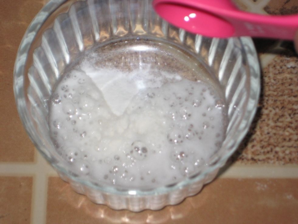 It will fizz and you need to stir them fast.