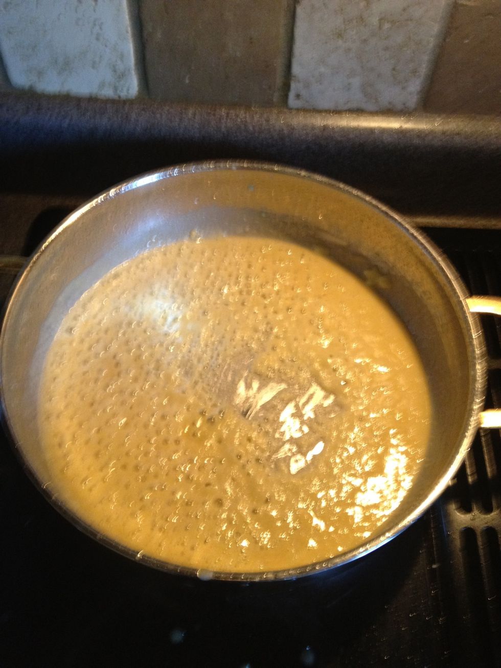 It will thicken and bubble