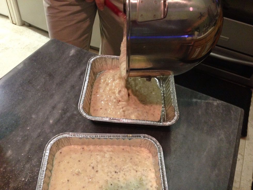 It won't fill the pans, that's ok!