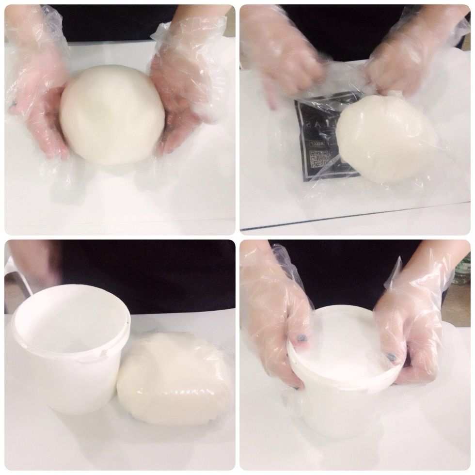 It won't harm your fondant but don't put too much ok! Pleas see the photo how I store my fondant!:) This recipe yields enough to cover a 10x4 in high round cake.