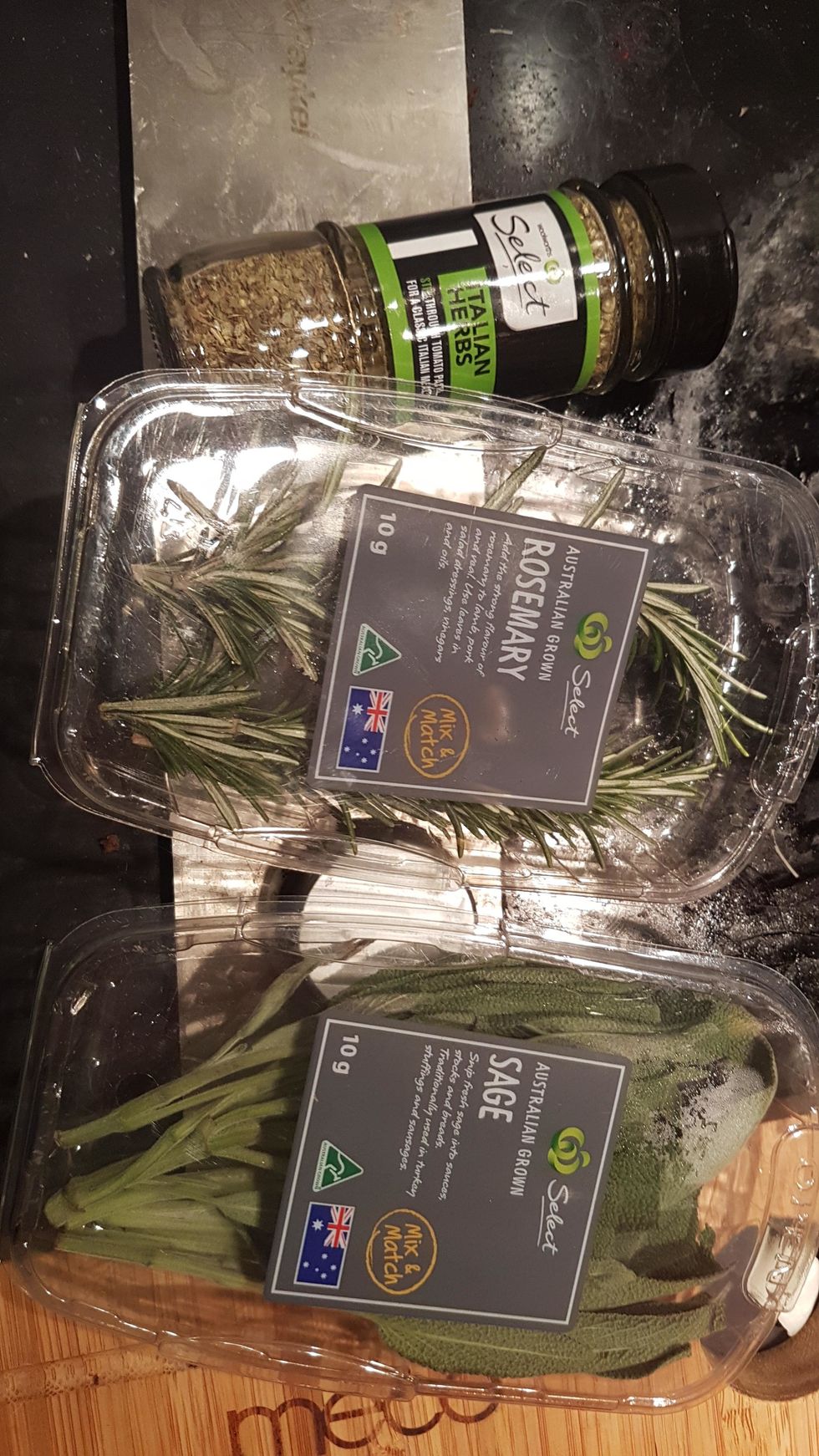 Italian Herbs, Rosemary, Sage