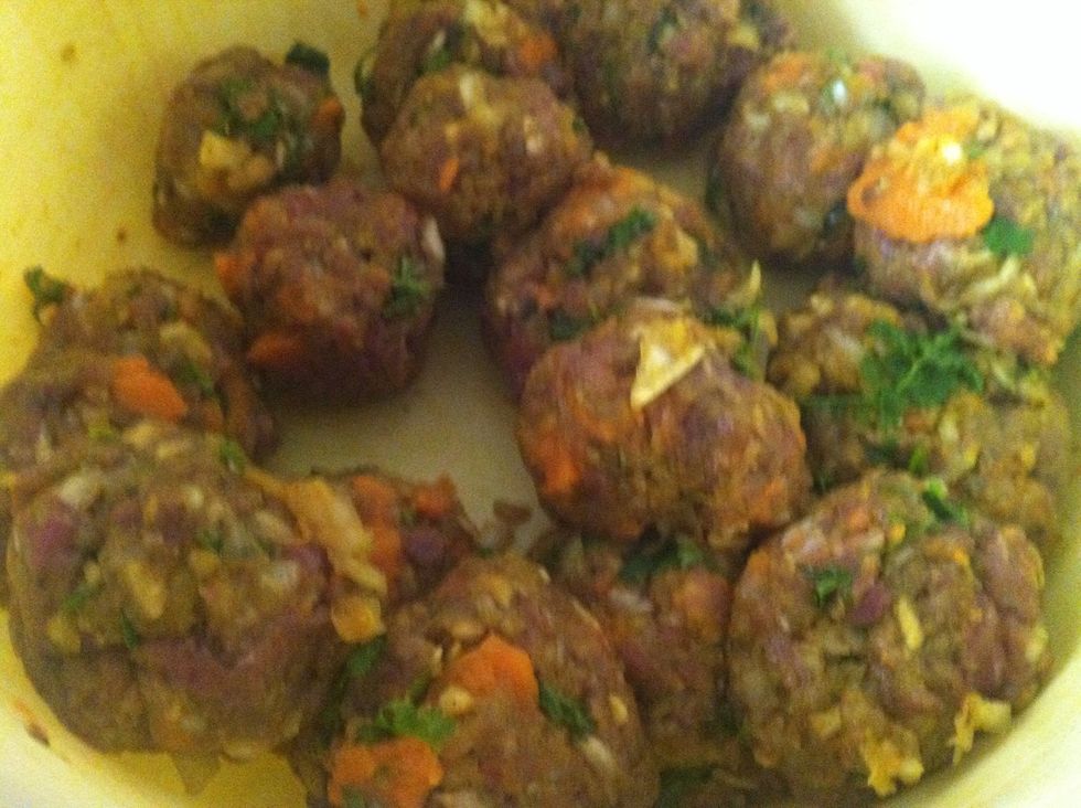 Its optional. I add a mashed boiled sweet potato. Mix well and form to medium size balls