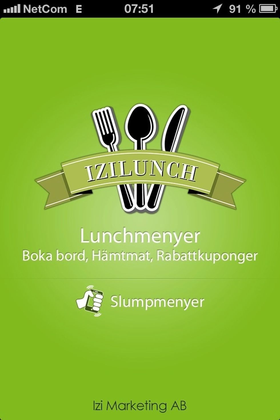 Izilunch-appen \u00e4r Sveriges modernaste restaurang-app och kan anv\u00e4ndas som restaurangens egna app. H\u00e4r finns de toppfunktioner samlade som b\u00e5de restaurang och kund vill ha.