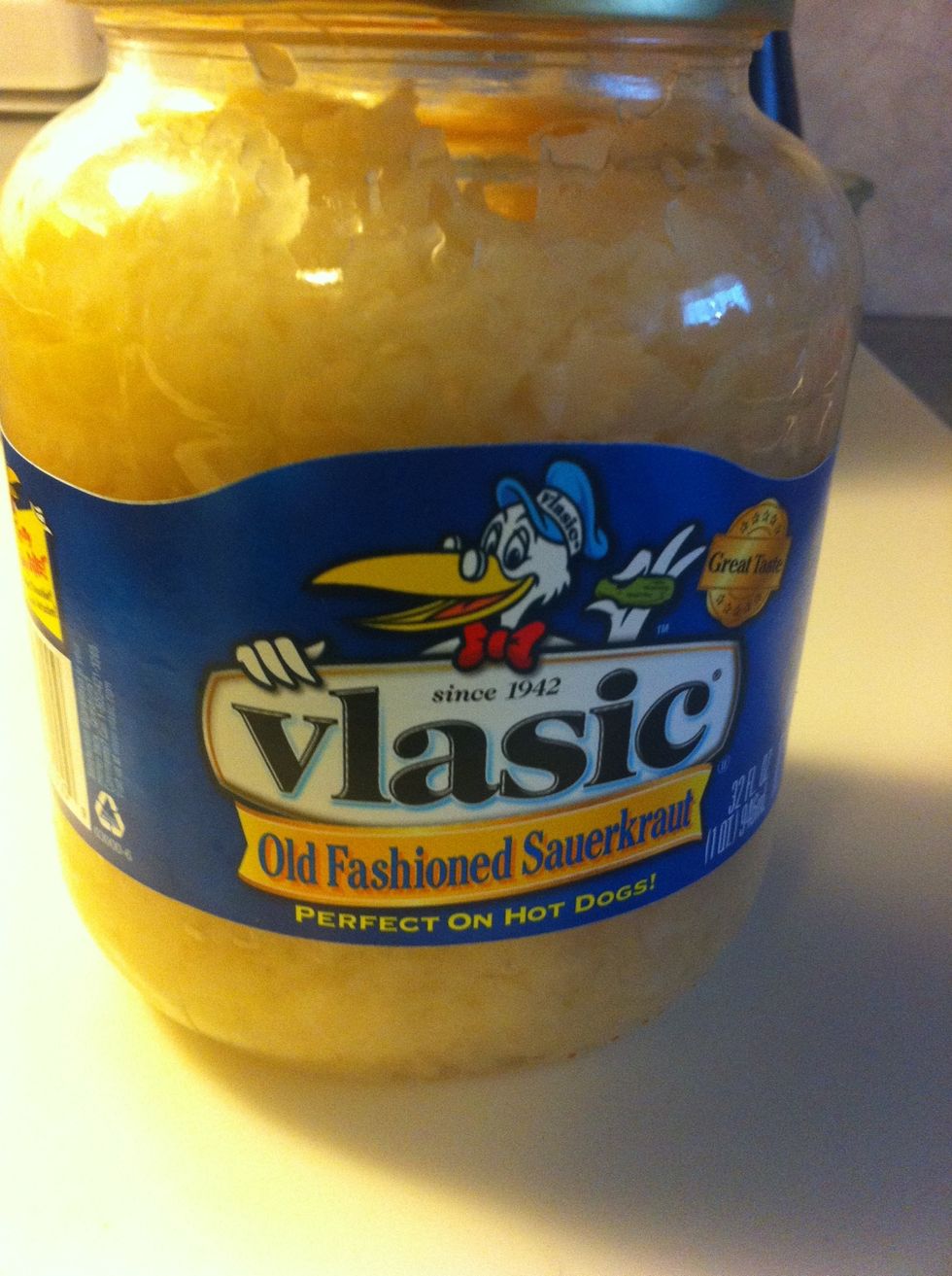 Jarred or fresh sauerkraut.