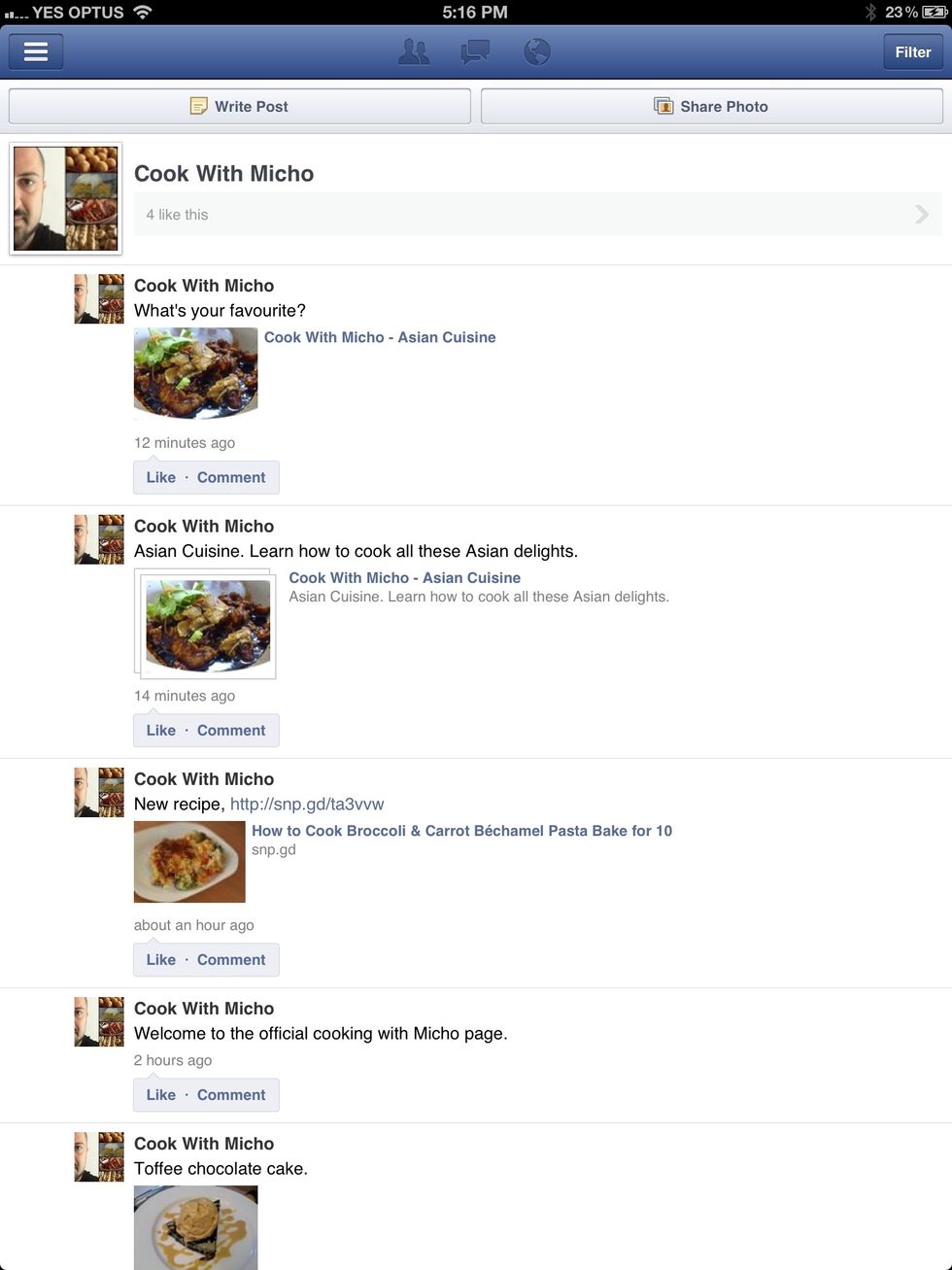 Join me on Facebook and check out the latest recipes, hints and tips and all the photos from our collection. Thanks again for all you support. www.facebook.com/cookwithmicho Let's get started.