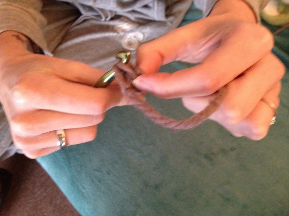 Join your chain with a slip stitch (slst) in the first stitch to form a ring.