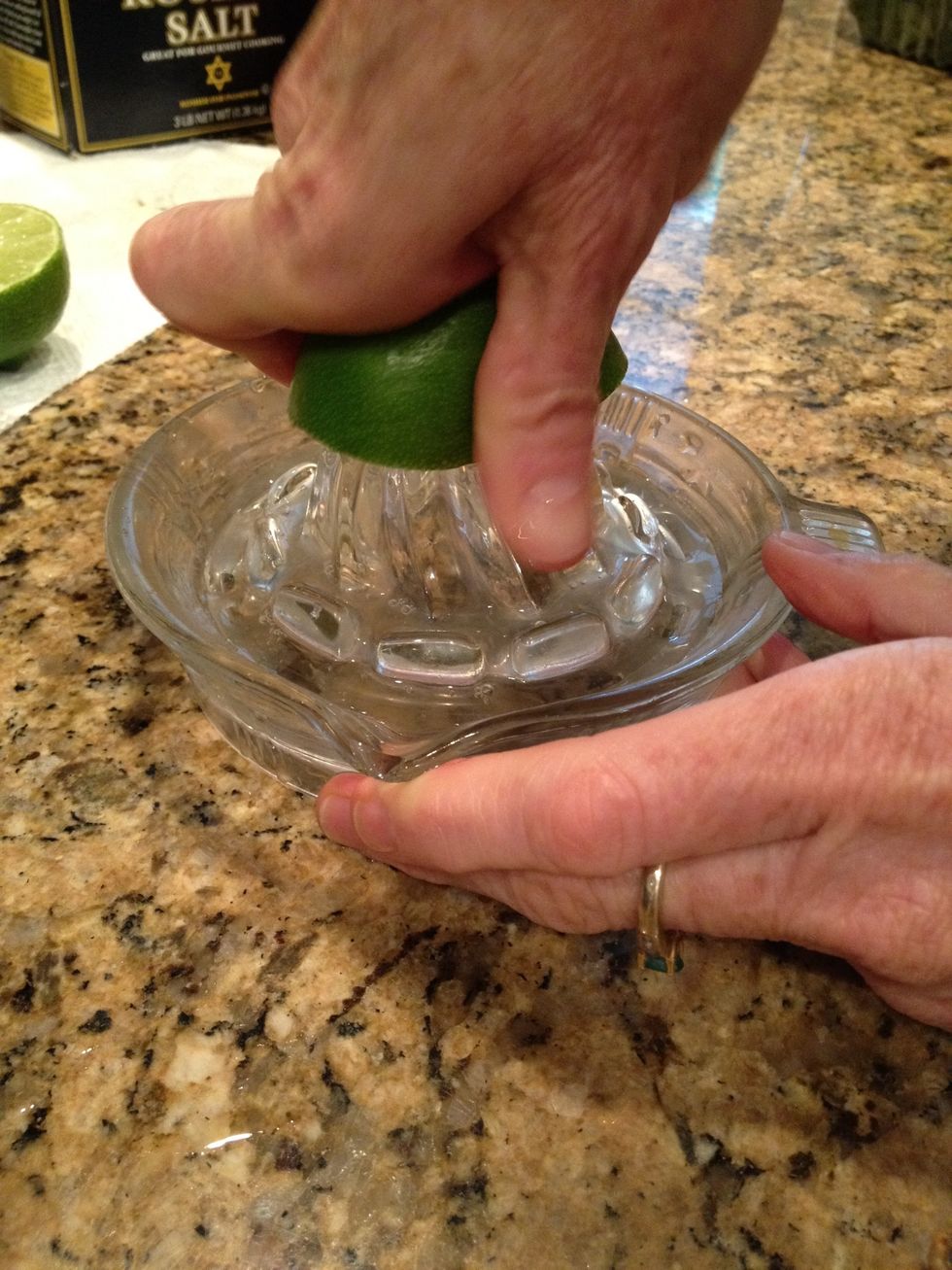 Juice 1/2 of a lime.
