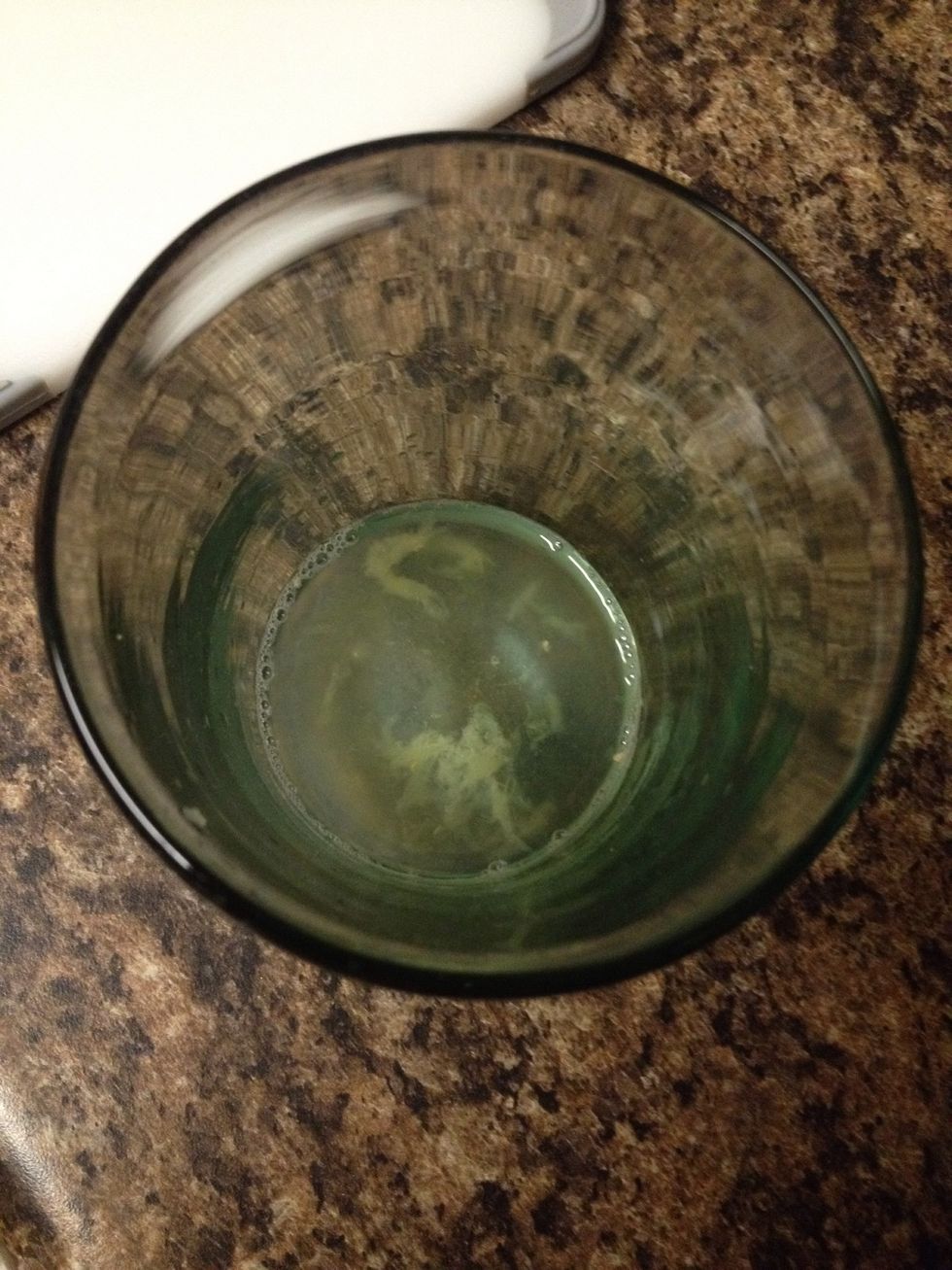 Juice half the lemon (or add 1 fluid ounce / 30 ml of bottled juice).