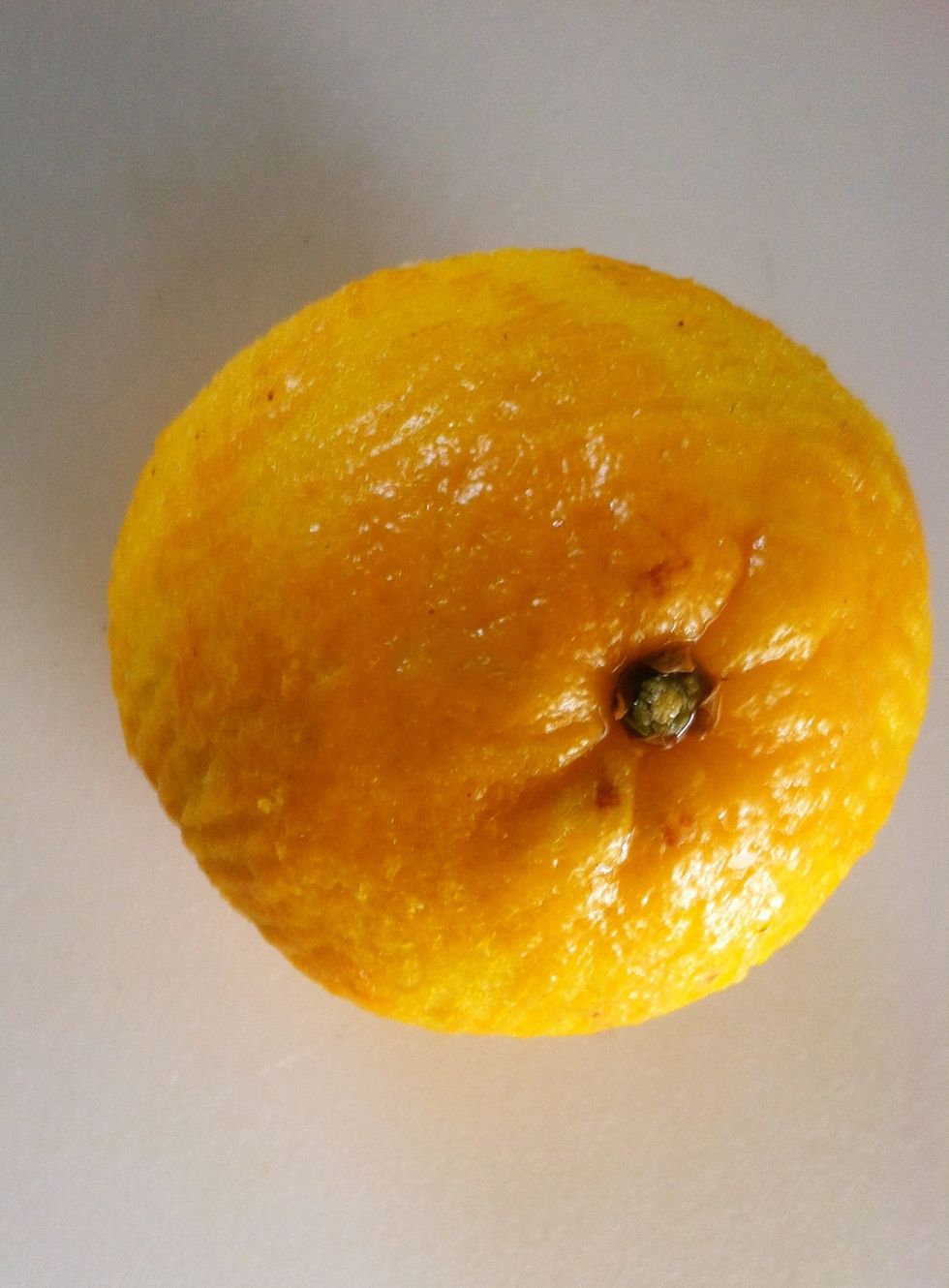 Juice of one regular orange. If you have a sour or bitter orange, omit the vinegar.