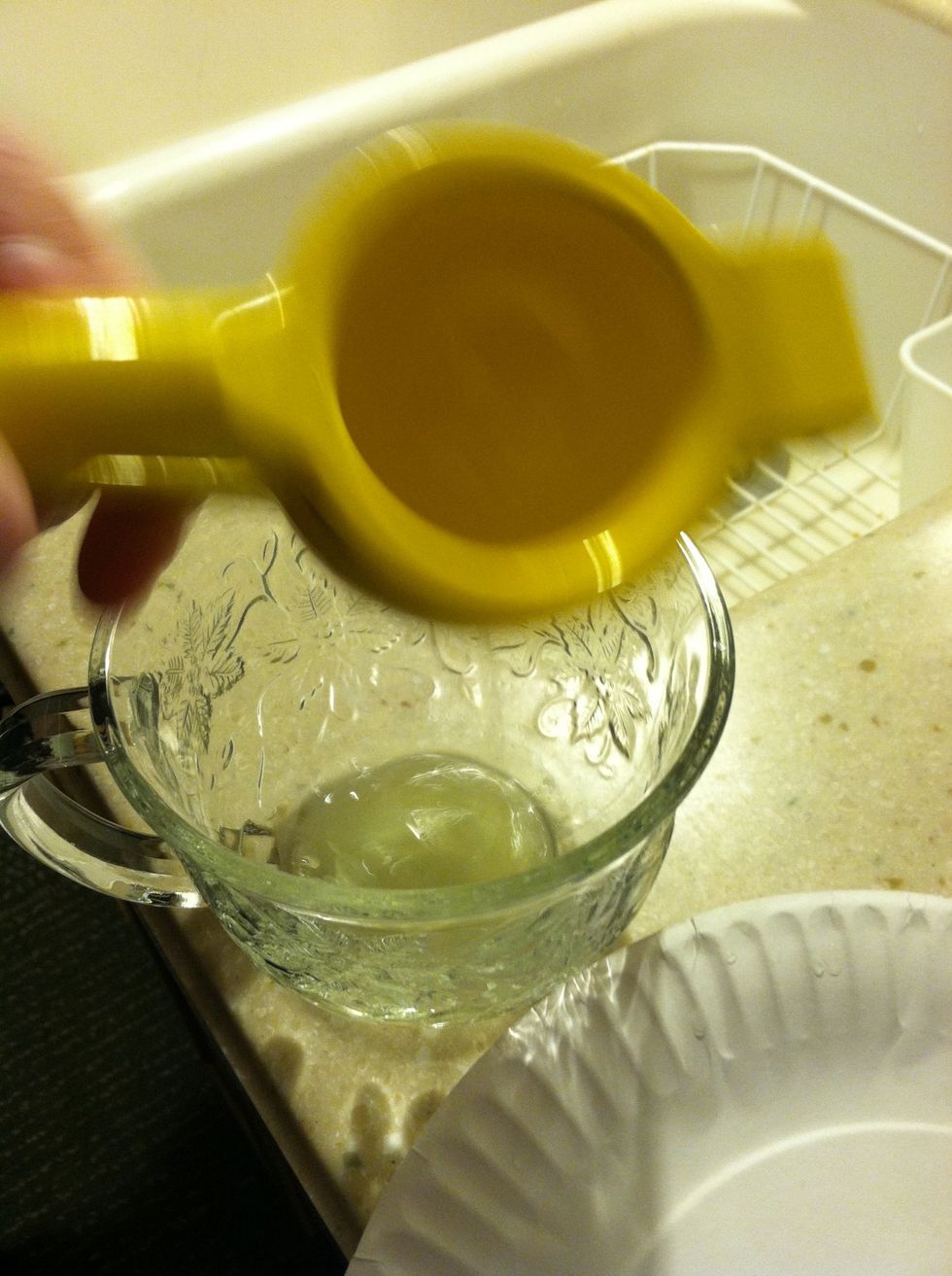 Juice the lime using a juicer or whatever method you like!