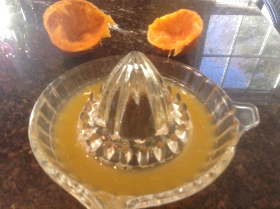 Juice the oranges