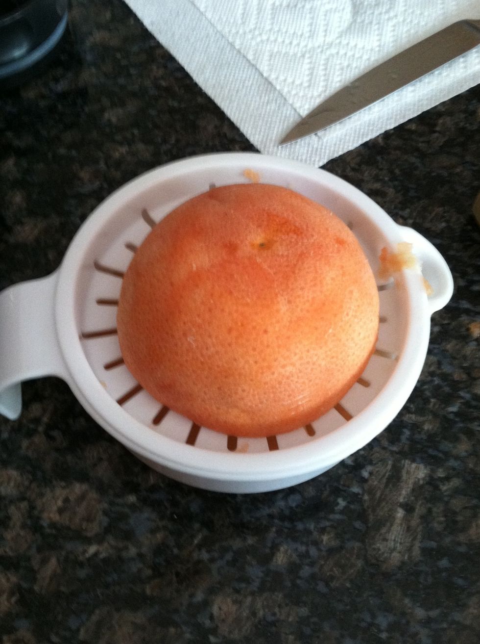 Juice your grapefruit.