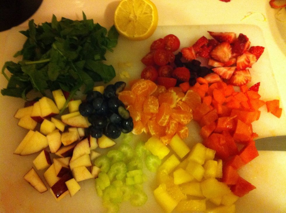 Just a reminder of all the fruits and veggies you will be eating