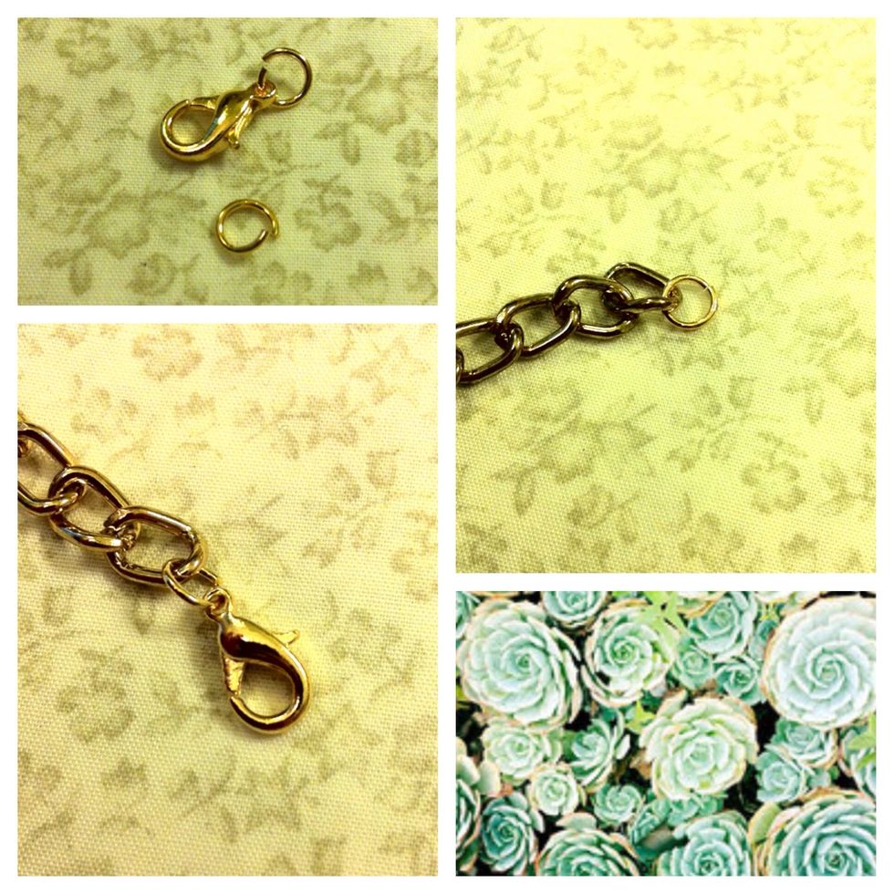 Just add your clasp to the ends of the chain aaaand....