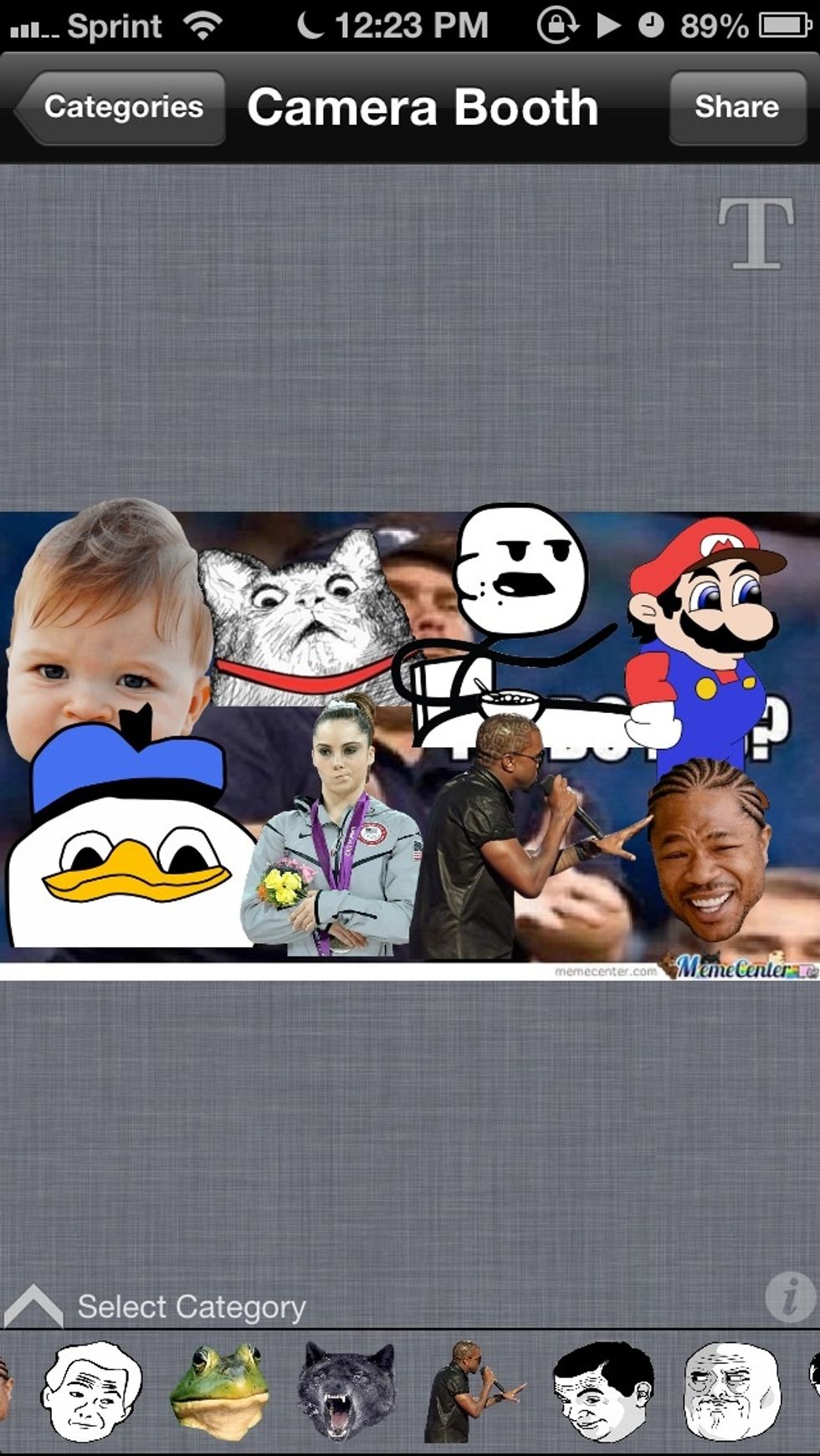 (Just an idea of all the pre-set images). If it's ever been in a meme, it's probably in the database. Awesome app, the perfect rating speaks for itself. Get creative with it and meme away!