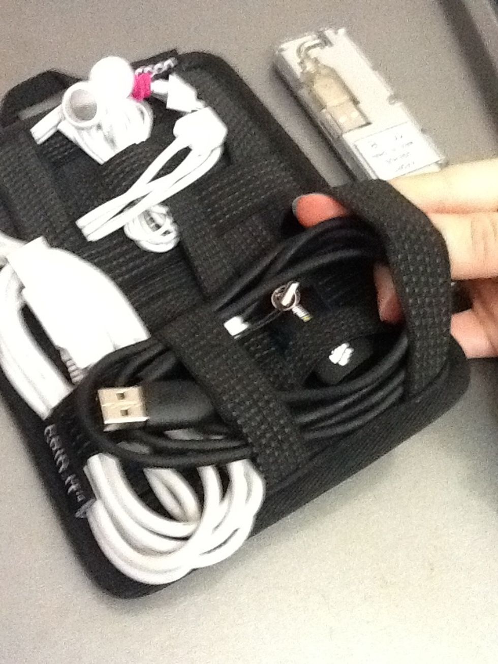 Just be sure that it's secure! I made sure this cord was secure by putting it under another band.