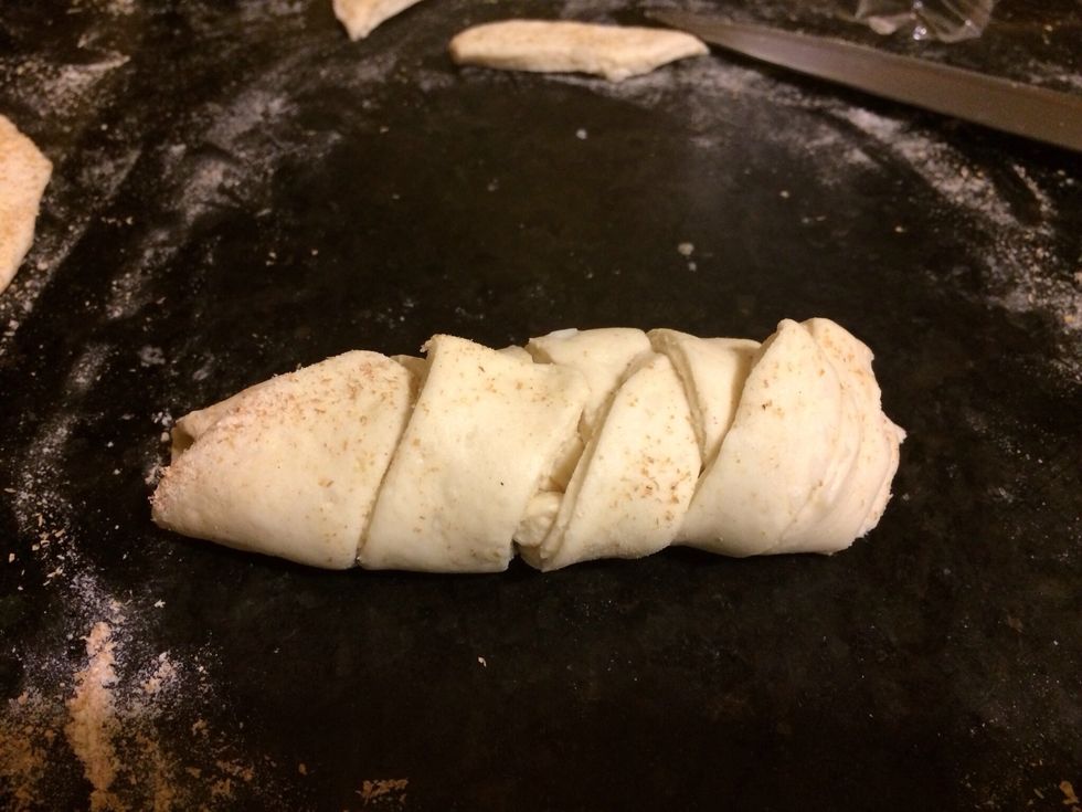 Just braid one by one